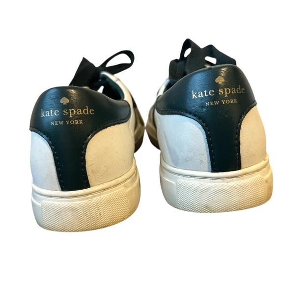 Kate Spade Iggy Low Top Court Sneakers White / Peacock Sapphire Green - Picture 4 of 15